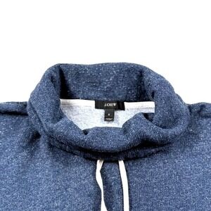 J Crew Women Blue Marled Cowl Neck Pullover Sweatshirt‎ Size S